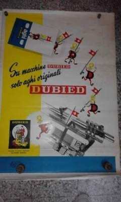 Manifesto pubblicitario dubied - 1953