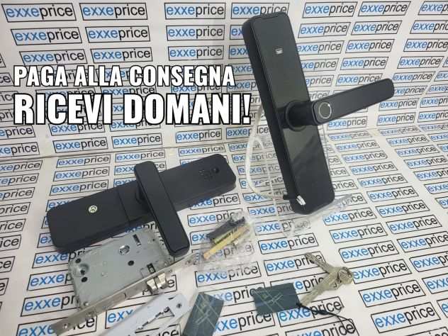 Maniglia porta serratura elettronica smart key  impronta digitalekit compl