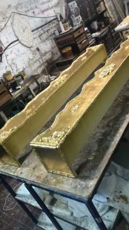 Mantovana foglia oro zineffa legno su misura con spedizione