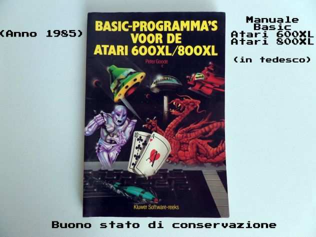 Manuale ATARI 600XL e 800XL (programmi base) vintage (anno 1985)