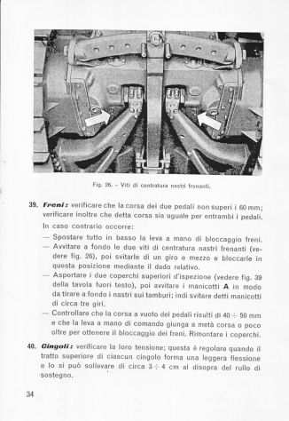 Manuale di uso e manutenzione per trattore Fiat 60 C e 60 CI