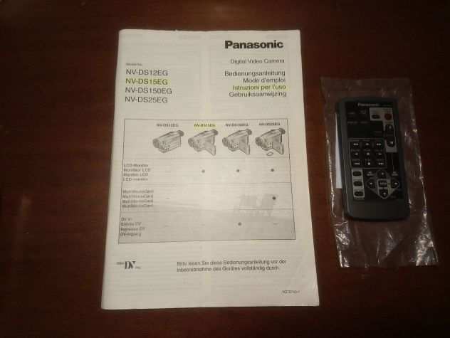 Manuale e telecomando per varie telecamere Panasonic