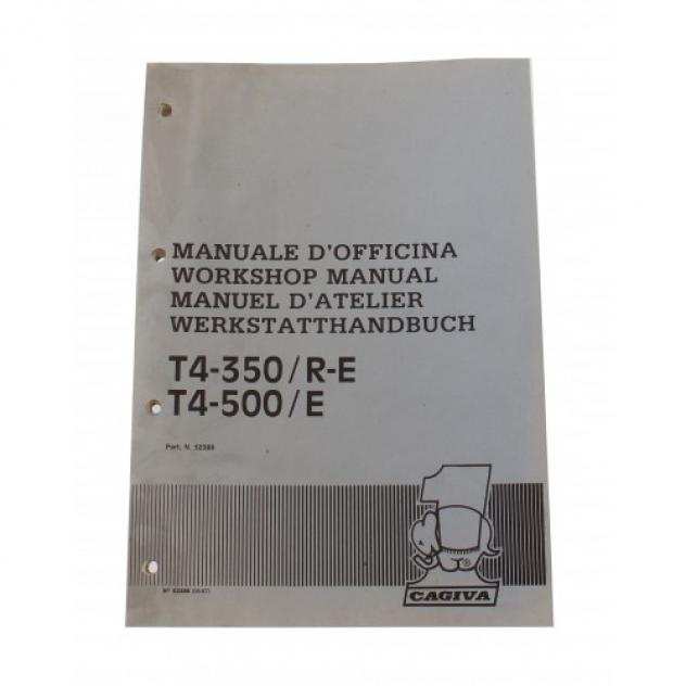 Manuale officina Cagiva T4 350 R E 500 E - 52388