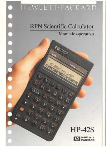 Manuale operativo per calcolatrice HP-42S