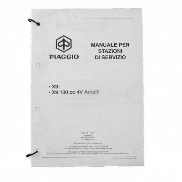 Manuale per stazioni di servizio Piaggio X9 594282