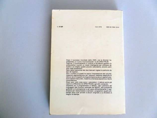 Manuale vintage (Alla scoperta dello Spectrum ZX Sinclair) anno 1983
