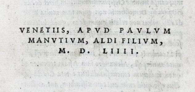 Manuzio  Cicerone - De Oratore, Orator, De Claris Oratoribus - 1554