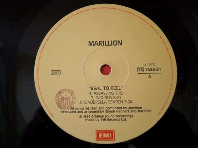 MARILLION - Real To Reel - LP  33 giri 1983 EMI Italy