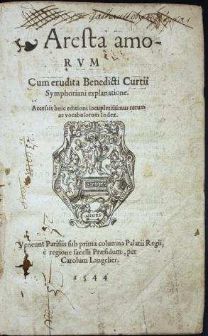 Martial dAuvergne  Benoit LeCourt - Aresta Amorum (Les Arrecircts DAmour or The Arrests Of Love) - 1544
