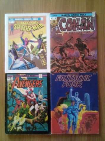 Marvel Comics Index-Spiderman-Daredevil-Hulk-Thor-X Men-Iron Man