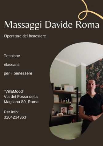 Massaggiatore Davide Roma (solo per lei) PRIMO GRATIS