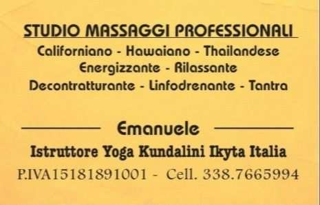 Massaggio Californiano Hawaiano Thailandese Tantra