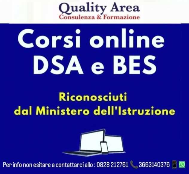 Master BES - DSA ONLINE - IN TUTTA ITALIA