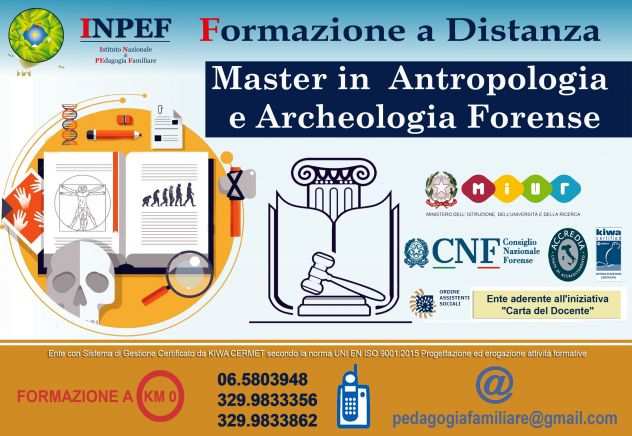 Master in Antropologia e Archeologia Forense