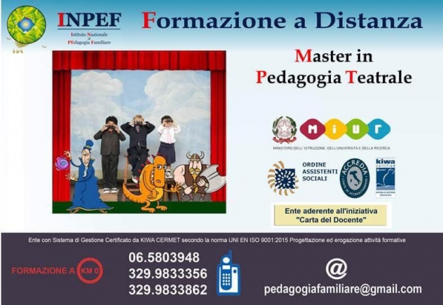 Master in Pedagogia Teatrale