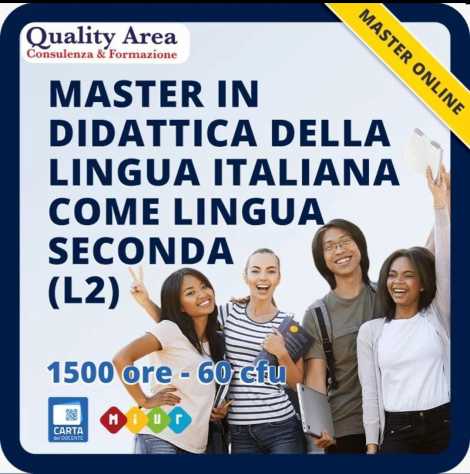 Master (L2) Didattica della Lingua Italiana Come Lingua Seconda -IN TUTTA ITALIA