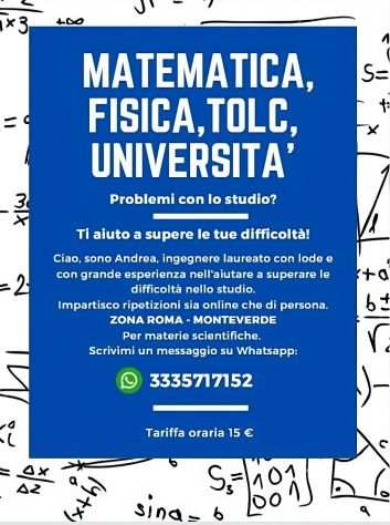 Matematica, Fisica,TOLC, UNIVERSITA