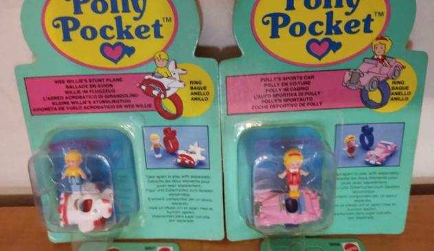 Mattel - Action figure Polly Pocket 3x Rings New Sealed Vintage No Reserve Price Super Rares - 1980-1990