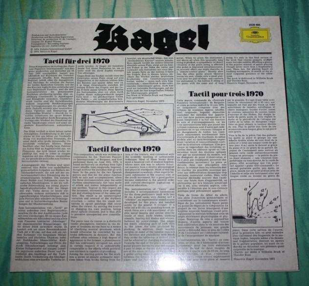 Mauricio Kagel - TactilUnter Strom - Classical , Contemporary, Post-Modern - Album LP (oggetto singolo) - Prima stampa - 1974