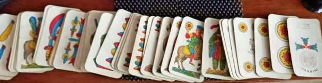 Mazzo carte gioco antiche VANNINI Firenze 1966 , tipo Romagnole ,bollo lire 300