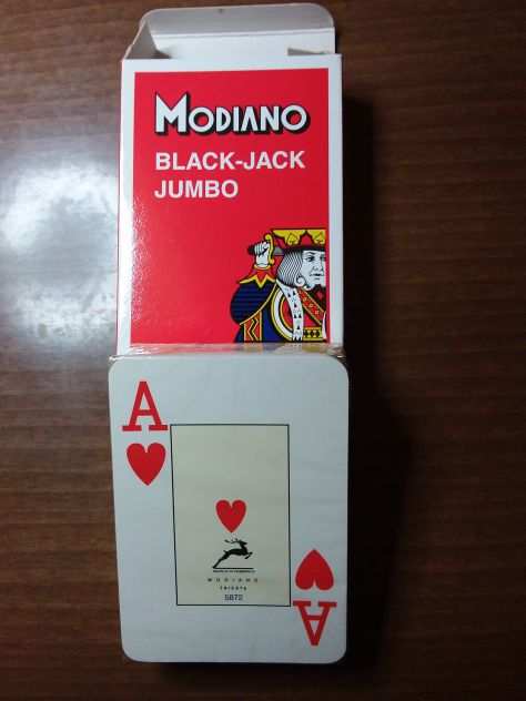 Mazzo di 54 Carte Modiano Back Jach - NUOVO - Sigillato