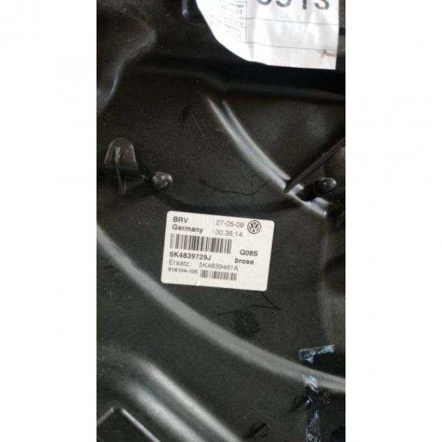 MECCANISMO ALZAVETRO POST. SX VOLKSWAGEN Golf 6 Berlina 5K48397295 (0812)