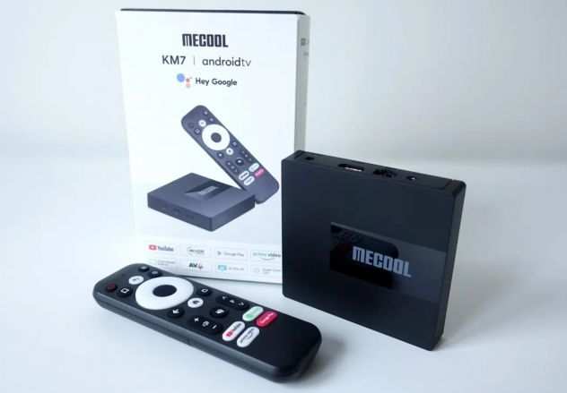 MECOOL KM7 TV BOX CERTIFICATO GOOGLE CON KODI THEGROOVE360