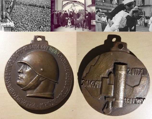 MEDAGLIA COMMEMORATIVA BENITO MUSSOLINI.