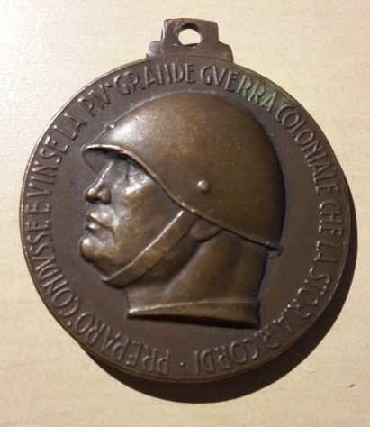 MEDAGLIA COMMEMORATIVA BENITO MUSSOLINI.