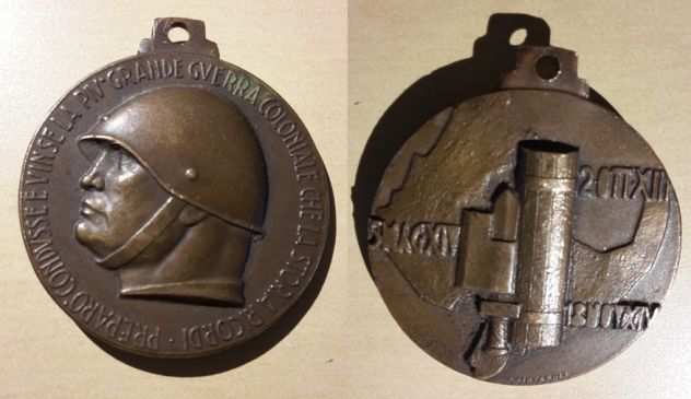 MEDAGLIA COMMEMORATIVA BENITO MUSSOLINI.