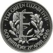Medaglia commemorativa della Royalty britannica. 60deg compleanno della regina Eli