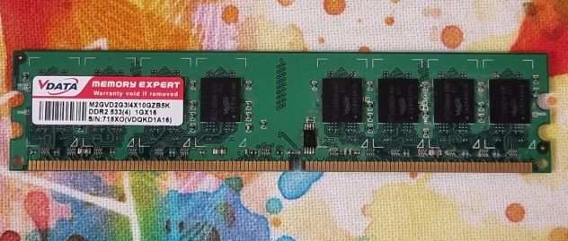 Memoria ram DDR2 533 Mz banco da 1Gb per pc fisso tower o desktop no portatili