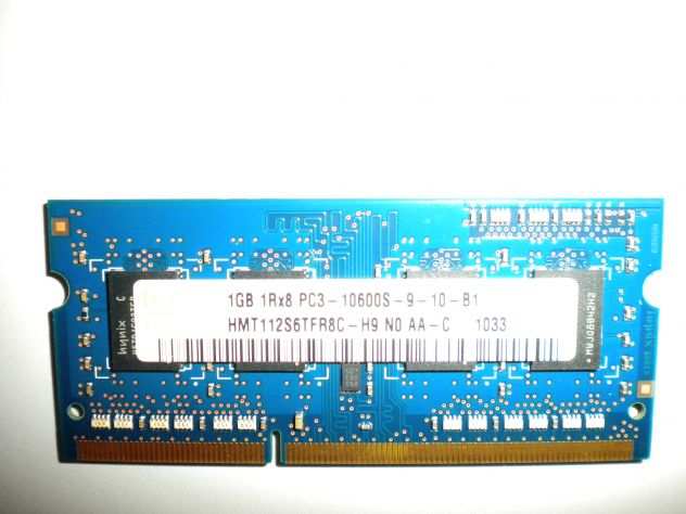 MEMORIA RAM DDR3 DA 1 GB
