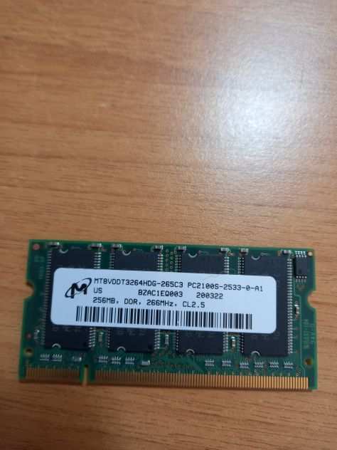 Memoria Ram Microm DDR 256MB - PC2100S - 10 Euro Trattabili