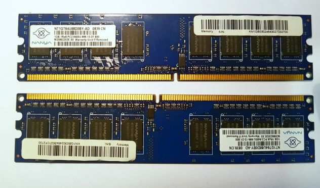 Memoria RAM Nanya 2 GB 2 x 1 GB