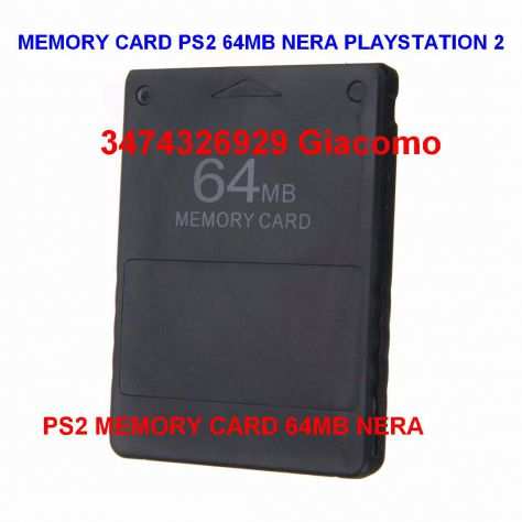 MEMORY CARD PS2 64MB NERA PLAYSTATION 2