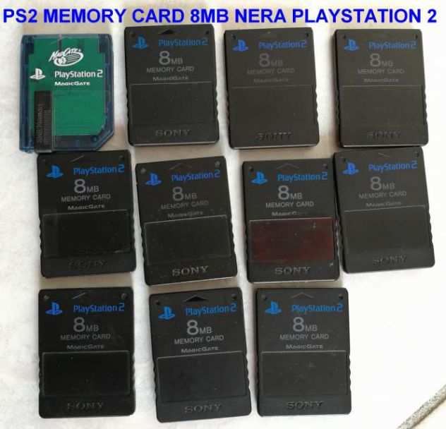 MEMORY CARD PS2 8MB NERA PLAYSTATION 2