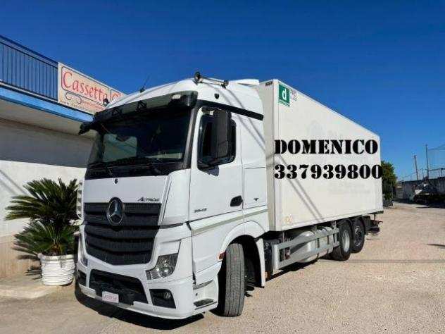 MERCEDES-BENZ ACTROS 25.45 EURO 6 CASSA FRIGO CON GANCERE TRASPORTO CARNI