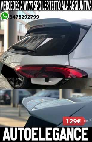 MERCEDES CLASSE A W177 HB 2018 SPOILER POSTERIORE AMG TETTO AGGIUNTIVA ALA