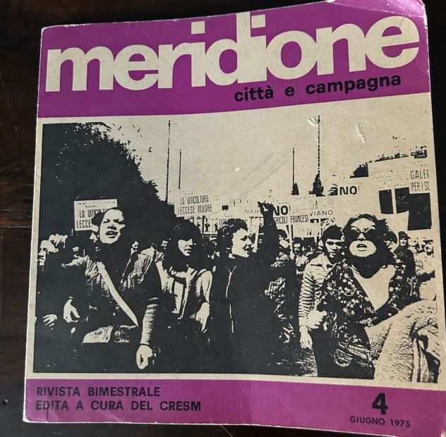 Meridione - Cittagrave e campagna, CRESM giugno 1975