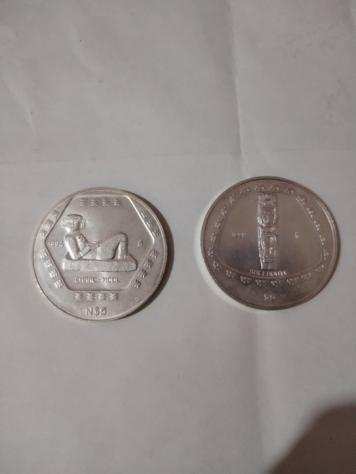 Messico. 5 Pesos 1994, 1998 (2 pieces silver)