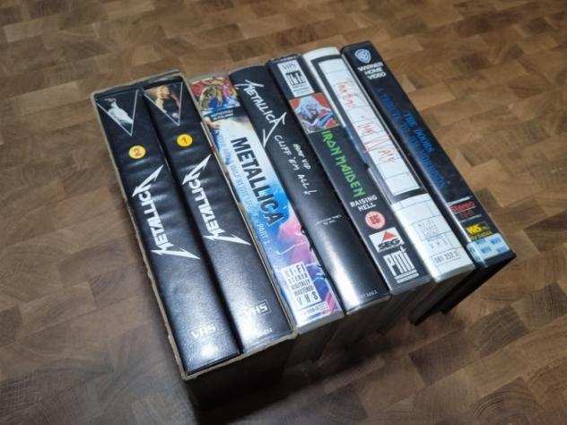 Metallica, Pink Floyd, The Doors, Iron Maiden - 6x VHS Cassettes - VHS