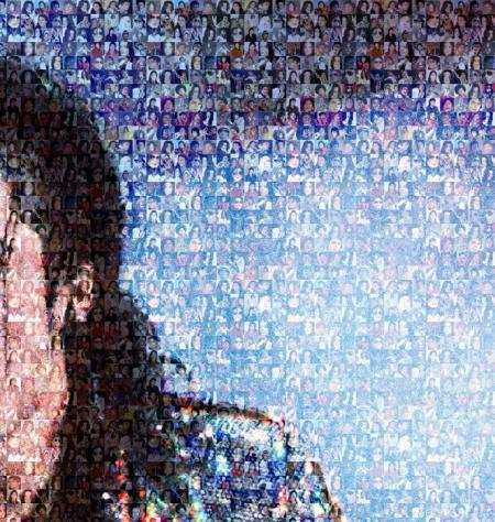 Michael Jackson - Artwork - Mosaic Digital Graphic Laser Cut Art Print - By Artist Si Al - Opera drsquoarte  Dipinto - 20232023