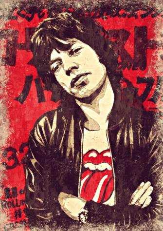 Mick Jagger - Oil Edition - High Quality Giclee Art - By artist Andrea Boriani - 15