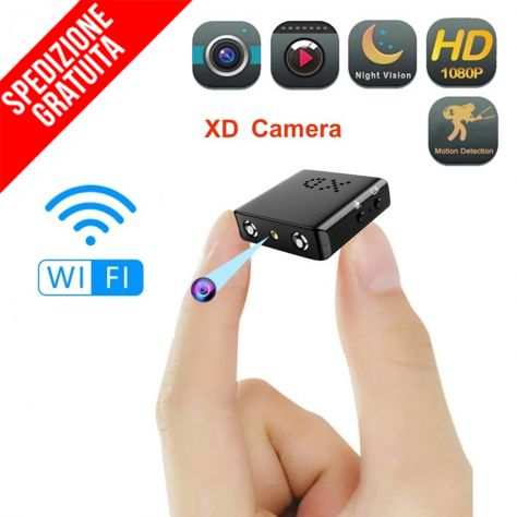 MICRO CAMERA FULL HD 1080P MINI TELECAMERA SICUREZZA VISIONE NOTTURNA WI-FI