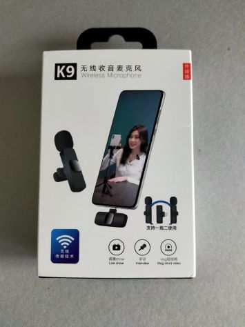 Microfoni wireless portatili per smartphone e videocamere