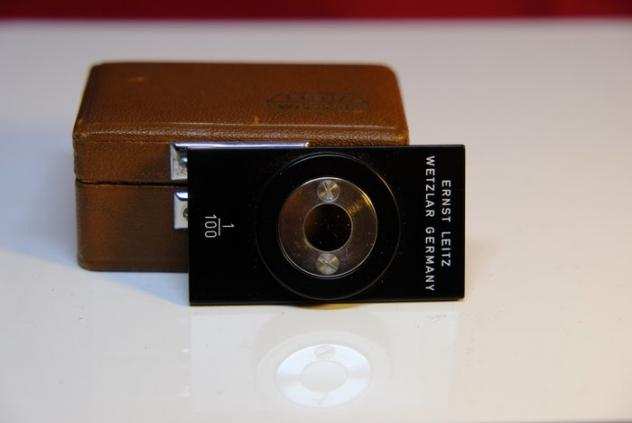 Microscopio - Leica Leitz Wetzlar Standard 1100 Reticolo  2 obiettivi da microscopio Leica