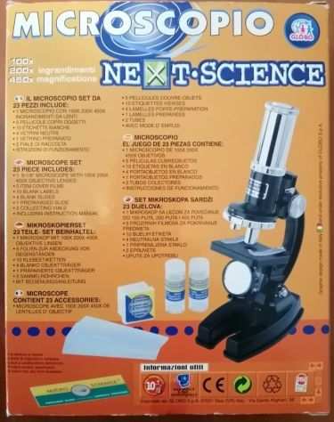Microscopio Next Science Ingrandimenti 100x 200x 450x - Gioco da tavolo Globo