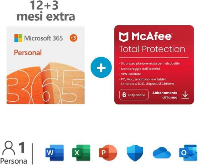 MICROSOFT 365 PERSONAL  MCAFEE