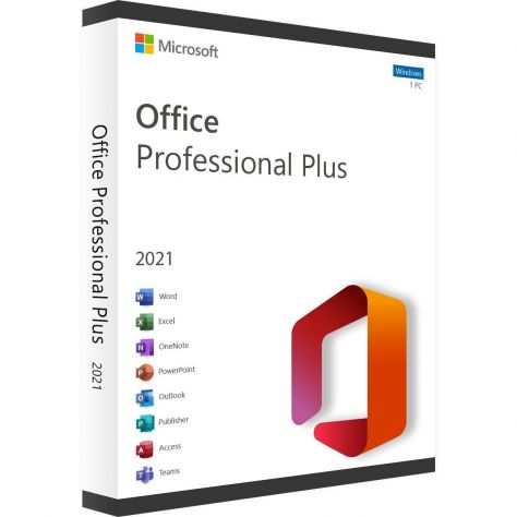 Microsoft Office 2021 Professional Plus 1 PC Windows